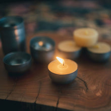 Load image into Gallery viewer, Beeswax Tealight with Reusable Tin