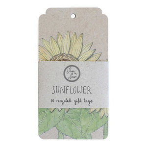 Sunflower Gift Tag 10 Pack