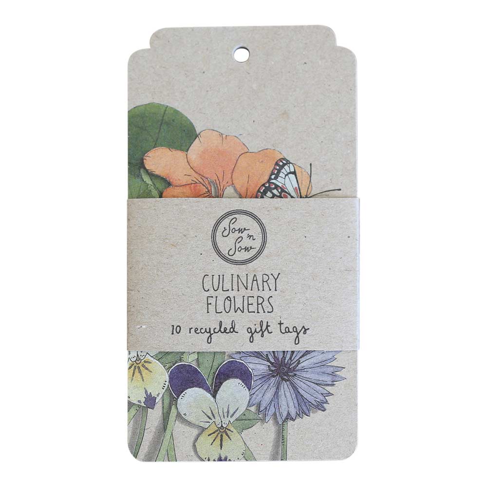 Culinary Flowers Gift Tag 10 Pack