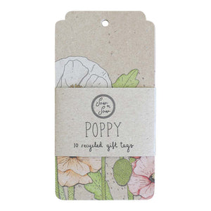 Poppy Gift Tag 10 Pack