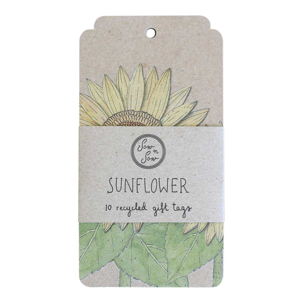 Sunflower Gift Tag 10 Pack